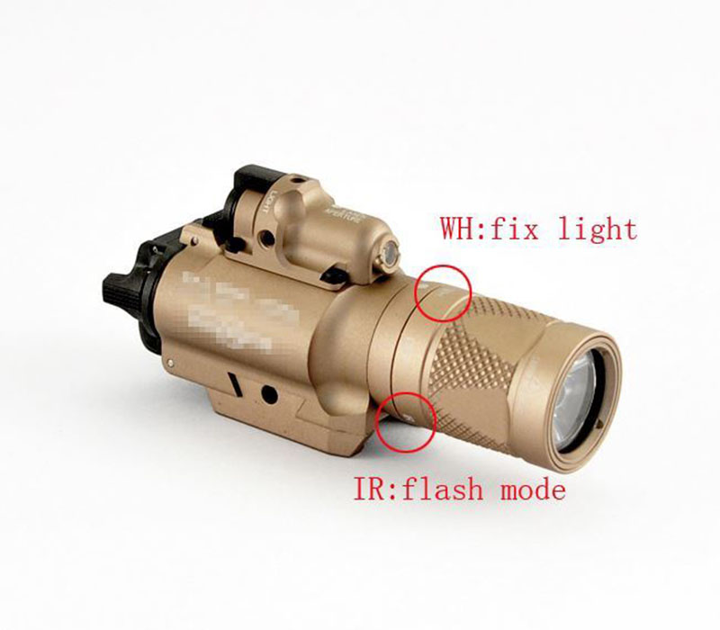 SUREFIRE X400 LED Pistol/Rifle WeaponLight 500lumens red laser T